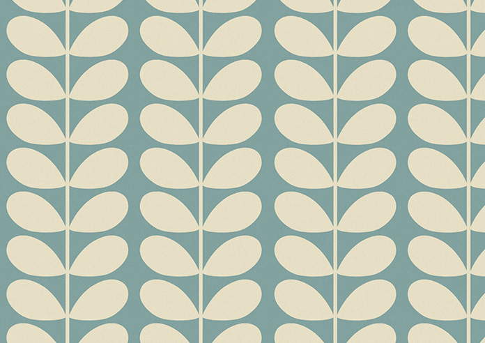 Orla Kiely Solid Stem, Duckegg - Made to Measure Curtains - Image 8